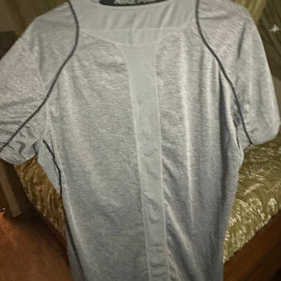 Nike Pro Dri-FIT Fitted Training Shirt – Heather Gray – Size L – Excellent Used - Picture 2 of 5